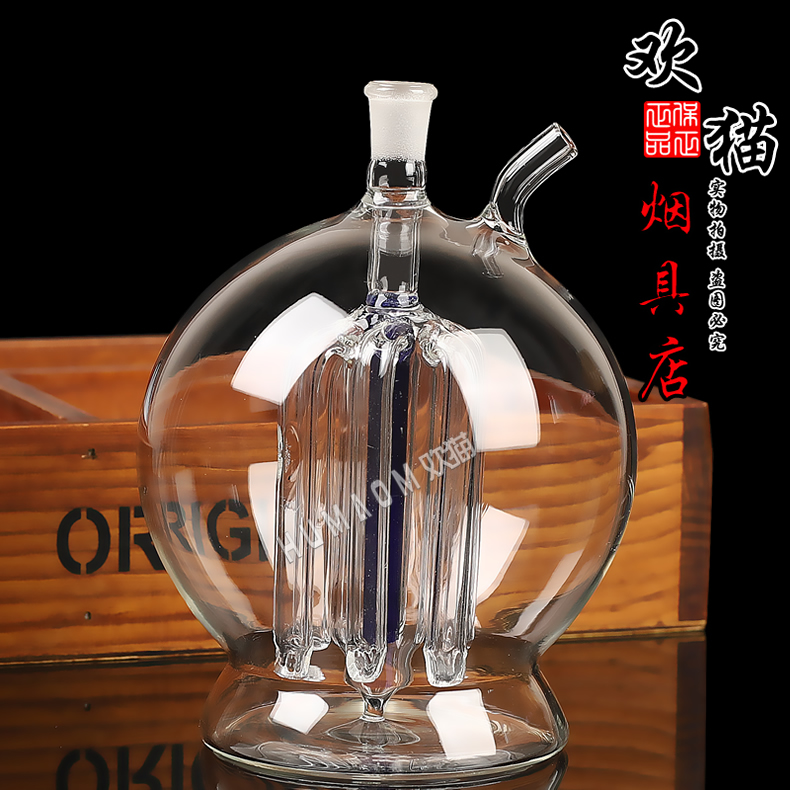 大灯泡玻璃水烟壶 大容量双重过滤 厂家直供批发专卖