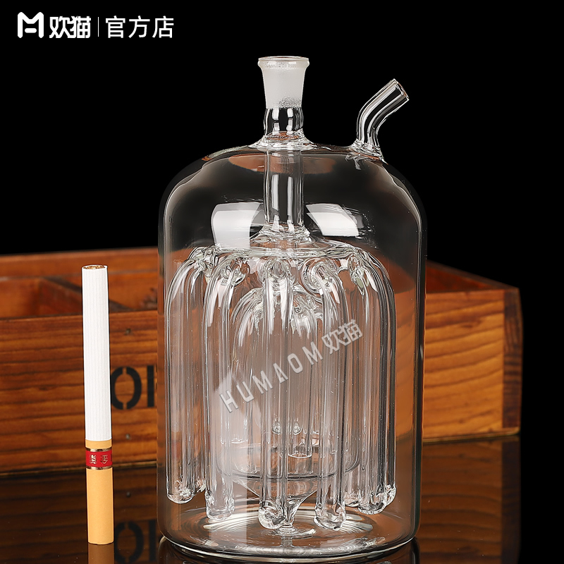 16爪玻璃水烟壶