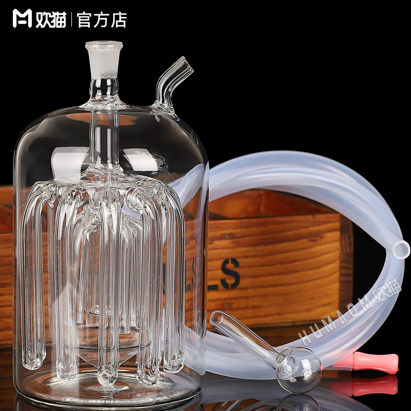 16爪玻璃水烟壶