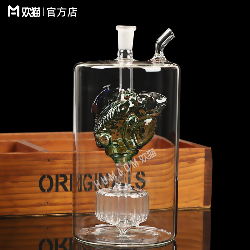 80金蝉玻璃水烟壶