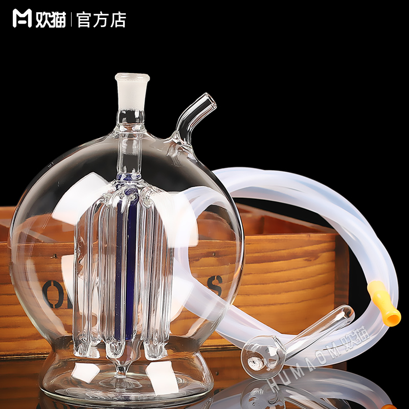 大灯泡玻璃水烟壶